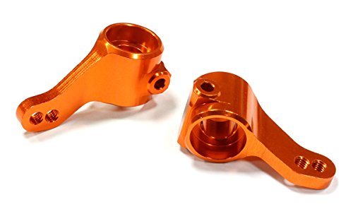 Integy RC Model Hop-ups C25481ORANGE Billet Machined Steering Knuckles for Traxxas 1/10 Nitro Slash 2WD