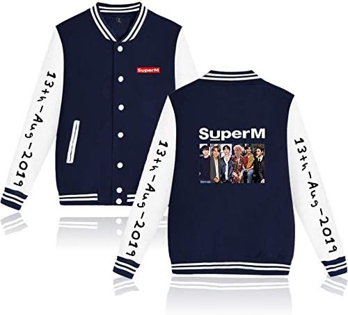 SuperM Lee Tae-min Lucas Baekhyun Taeyong Mark Lee Kai Ten New Team Harajuku Kpop Hoodies Baseball Jacket 18 August 2107