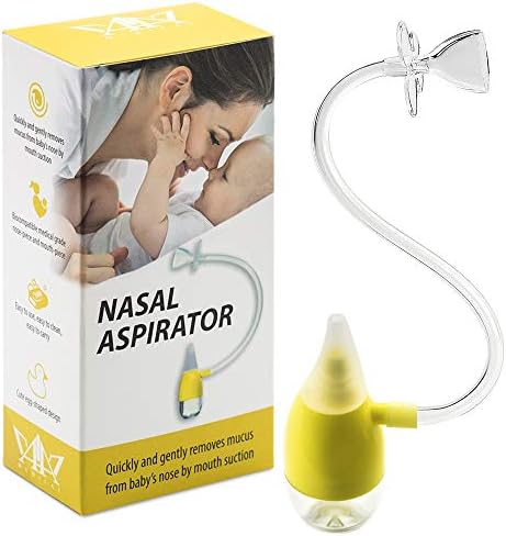 Baby Nasal Aspirator Snot Sucker – Easy Baby Mucus Relief & Decongestion – Ultra Safe Kids Nasal-Oral Cleaner – Softer & More Convenient – Easy to Clean – Superior Alternative to Bulb