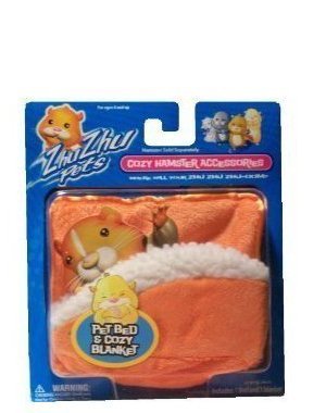 Zhu Zhu Pets/GoGo Pets Hamster Blanket and Bed - Orange