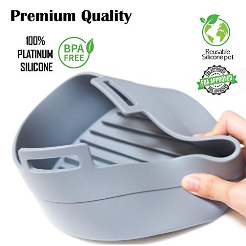 Air Fryer Silicone Pot Replacement of Parchment Paper Liners Food Safe Air fryers Oven