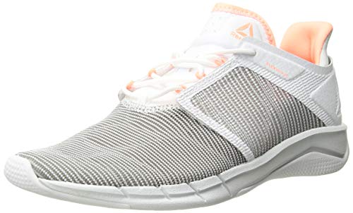 Reebok Women's Fast Flexweave Running Shoe Spirit White/Digital Pink/Atomic red, 9.5 M US