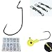 Fishing Lures Lot with Tackle Box,AGadget 204PCS/Lot Fishing Tackle Hard Soft Plastic Fishing Lures Freshwater Saltwater Fishing Kit Crankbait Minnow VIB Frog Lures Jighead Spoonbait Shrimp More