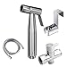 Bidet Toilet Sprayer, Stainless Steel Toilet Handheld Showers Muslim Shattaf Bidet Taps for Personal Hygiene, Toilet Cleaning, Pet Bath, Cloth Diaper, Mop Pool, Washing Machine (Single Sprayer)