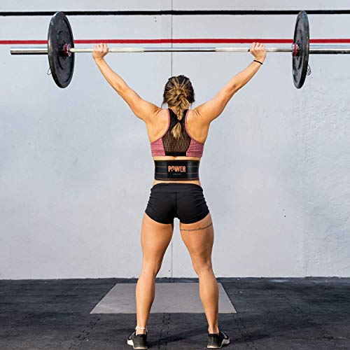 Kamileo Lifting Belt, Weight Lifting Leather Belt with Prong Buckle for Men and Women, Stabilizing Lower Back Support for Powerlifting Squat Deadlifting
