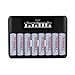 Tenergy TN480U 8-Bay LCD Display Fast Charger for NiMH AA AAA Rechargeable Batteries and 8pcs 2500mah AA Rechargeable Batteries
