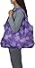 ChicoBag VITA Purple Blooms Designer Compact Reusable Shopping Tote with Attached Pouch and Carabiner Clip - Bliss