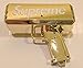 Rapid$Gun Money Gun Chrome Gold Toy | Make it Rain Real Money Dispenser | Dollar Shooter | Paper Money Spray | Money Gun + 100 Prop Money (Chrome Gold)