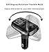 Aloxim Bluetooth FM Transmitter for Car, Wireless Radio Transmitter Adapter with Hands Free Calls, 5 V/3.4 A Dual USB Ports Car Charger for All Smartphones Audio Players