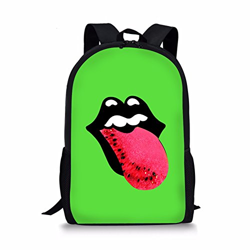Mumeson Funny Mouth Printed Kids Backpack Boys Girls School Bag Book-bag