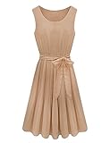 BellyLady Women Sleeveless pleated Chiffon Sundress