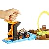 Hot Wheels Monster Trucks Stunt Tire Play Set Opens to Reveal Arena with Launcher, 1 Hot Wheels 1:64 Scale Car & 1…