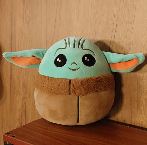 Baby Yoda Reversible Plushie Toys - 6.8 Inch Sided Flip Show Your Mood at All Times(Blue to Green)