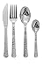 Decor Hammered Effect Design Plastic Silverware, 160 Pieces