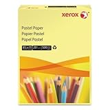 Multipurpose Pastel Colored Paper, 20-lb, Letter, Yellow, 500 Sheets/Ream, Sold as 1 Ream, 500 per Ream