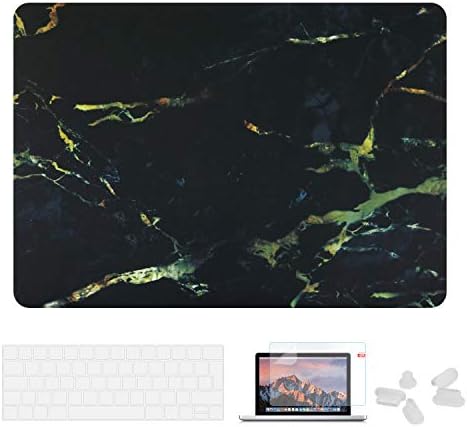 MacBook Pro 13 Inch Case - 2018 2017 2016 Released A1708/A1706/A1989 - Hard Case Shell and Keyboard Cover for Apple Mac Pro 13'' with/Without Touch Bar and Touch ID, Marble DDC-026