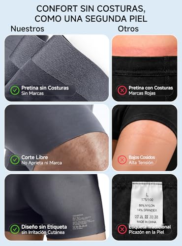 TRENDOUX Cool to the Touch Men's Boxer Briefs: Breathable Seamless Boxer Shorts, Slim Fit, Lightweight Stretch Fabric, Long Leg Anti-Roll, Ideal for Office and Daily Use, Pack of 3