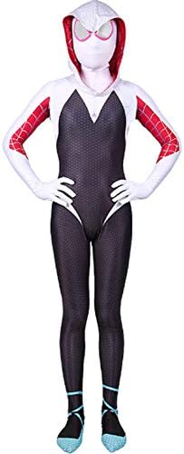 CHECKIN Toddler Kids Spider Verse Lycra Spandex Jumpsuit Bodysuit Black Spider Tights Zentai Costume
