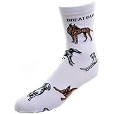 Great Dane Socks Poses 2, White, Medium