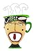 Allen Designs Coffee Please Pendulum Wall Clock