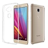 [2 Pack] Huawei honor 5x Case, SPARIN [Precise Design] [Anti Watermark] [Scratch Resistant] [Shock Absorbing] Frosted Clear TPU Case for Huawei honor 5x , Frosted Clear