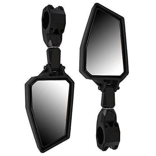 UTV Rear View Mirror Side View Mirrors 1.75" Roll Bar Cage for Offroad Polaris RZR 800 1000 S
