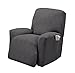 Stretch Sensations, Optic Recliner Slipcover, Standard Recliners, Perfect Chair Protection, Comfortable and Easy Stretch Fabric (Grey)