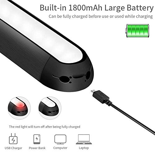 LED Closet Light, Under Cabinet Light Closet Lights Battery Operated, Wireless and Rechargeable for Stairs, Wardrobe, Kitchen, Hallway