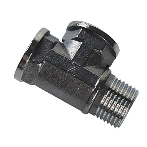 lehao397 3 Way Diverter Water Pipe Tee T Shape Adapter Connector for Angle Valve Hose, Bath Shower Arm Fittings,3#
