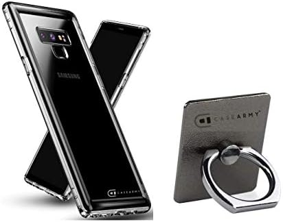 Case Army Galaxy Note 9 Clear Case [Manifest] Scratch-Resistant Slim Clear Case for Samsung Galaxy Note 9 Flexible Silicone Crystal Clear Cover with TPU Bumper Comes with Case Army Twist Ring Stand