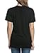 TINYHI Women's Casual V-Neck Short Sleeve Solid Loose BlouseTop T-Shirts