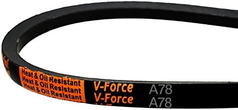 MVP Industrial A78/4L800 V-Force Premium V-Belt, 1/2" Top Width X 80" Outside Circumference