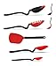 Dreamfarm Set of the Best | Non-Scratch Kitchen Utensils Set | Silicone Cooking Utensils Set | Chopula, Supoons & Spadles | Set of Non-Stick Kitchen Tools | Red