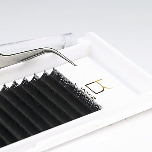 Individual Eyelashes Extension B curl 0.15mm 12mm Volume Long Black Lashes Extension Salon Perfect Use by LANKIZ