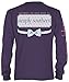 Simply Southern Screenprinted Elephant Logo Long Sleeve Purple T-Shirt - Medium