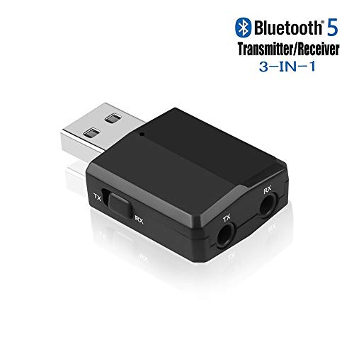 Bluetooth 5.0 Transmitter Receiver, 3 in 1 Bluetooth Adapter for TV PC