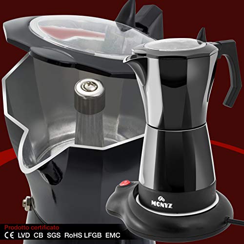 Klassische Espressokocher für 6 Tassen, Innenraum aus Aluminium, zertifiziertes Material, ergonomischer Griff… – Bild 6