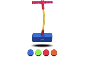 Joyano® Foam Pogo Stick Bungee Jumper for Kids Indoor/Outdoor Toys, Foam Bouncing Toy for Kids Age 4 and up, Squeaky Sounds Gift for Boys and Girls Supports up to 250lbs
