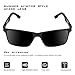 Sports Polarized Sunglasses for Men Driving Fishing Running Wayfarer Vintage Al-Mg Metal Frame Sun Glasses Gray