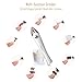 Nail Drill, 13 in 1 Cordless Portable Acrylic Nail File Manicure Pedicure Kit Handpiece Grinder with Polishing Tools and UV Light Dryer for Home and Salon (Gold)