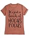 ZXH Women It's Just A Bunch of Hocus Pocus Letter Print T-Shirt Casual Round Neck Short SleeveTee Tops Blouse