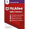 McAfee Safe Connect Premium VPN 2021, 5 Devices, Secure Internet Protection for Windows/Android/iOS – 1 year, Key Card