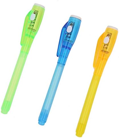 15 Pack Invisible Ink Pen,Creative Magic UV Light Invisible Ink Pen Funny Marker Pen for Kids Students Gift