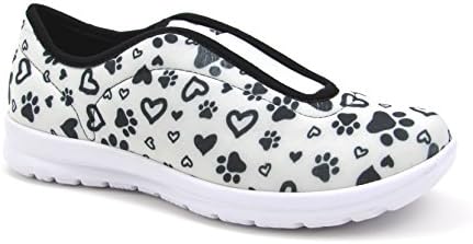 Women's Cute Memory Foam Nursing Shoes with Designs - Printed - Florence Move
