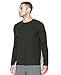 Under Armour Men's Charged Cotton Long Sleeve T-Shirt, Artillery Green/Black, X-Large