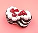 NIGHT-GRING Cake Jumbo Slice Cake Cream Scented Slow Rising Stress Toy Cute Straps Charms Color Random -1 Piece
