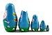 Matryoshka Matrioska Babuska Russian Nesting Wooden Doll Peppa Pig Matryoshika Babushka 5 Pcs Stacking Hand Painting Beautiful Nested Craft Matriosjka Matrioska Matreshka Matrjoska Matroeska