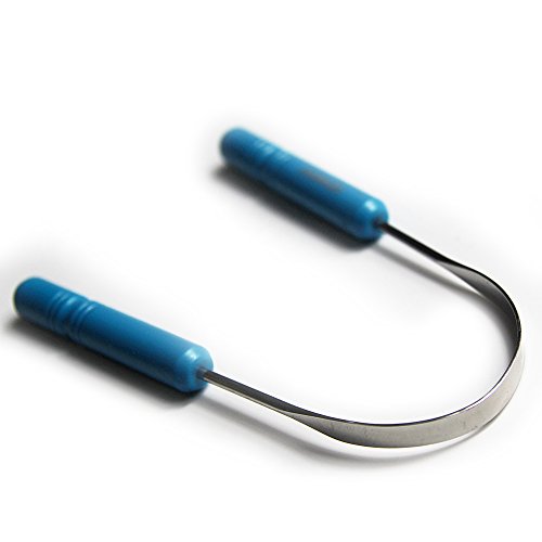 Genkent Tongue Scraper Cleaner Stainless Steel Tongue Sweeper,Remove Oral Bacteria and Bad Breath,2-Pack - Thumbnail 4