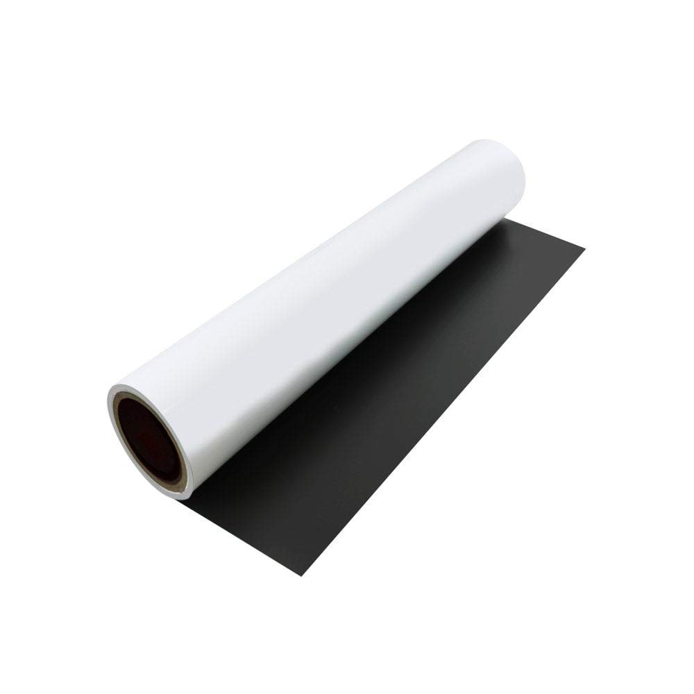 FerroFlex® 620mm Wide Standard Self Adhesive & Gloss White Flexible Ferrous Sheet for Walls, Office, Home and Creating Instant Surfaces Magnets Will Attract to - 1 Metre Length