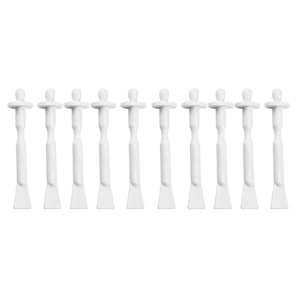 Fenteer 10pcs Plastic Waxing Sticks Applicator Spatula Nasal Hair
